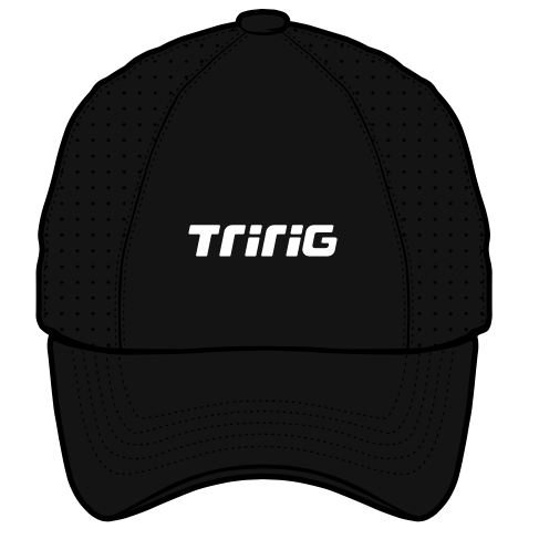 Black Unstructured Hat - TriRig