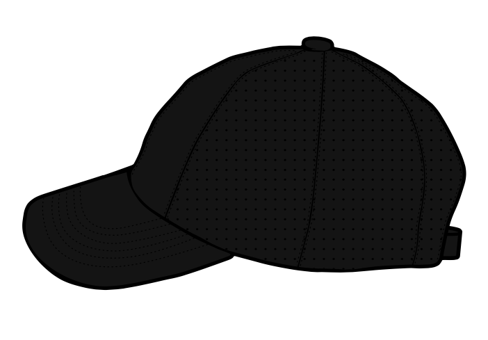 Black Unstructured Hat - TriRig