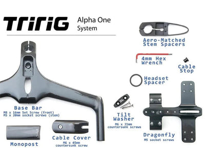 Alpha One Carbon Bar/Stem Combo System - TriRig