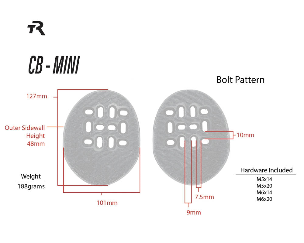 Mini Closed Back Arm Cups - TriRig