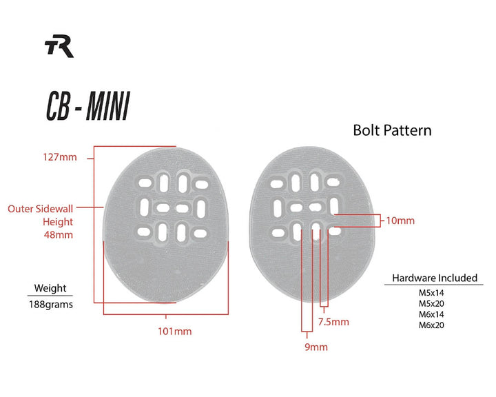 Mini Closed Back Arm Cups - TriRig