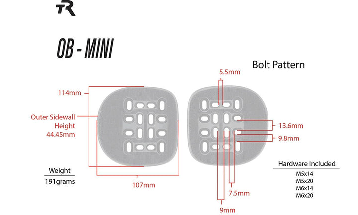 Mini Open Back Arm Cups - TriRig