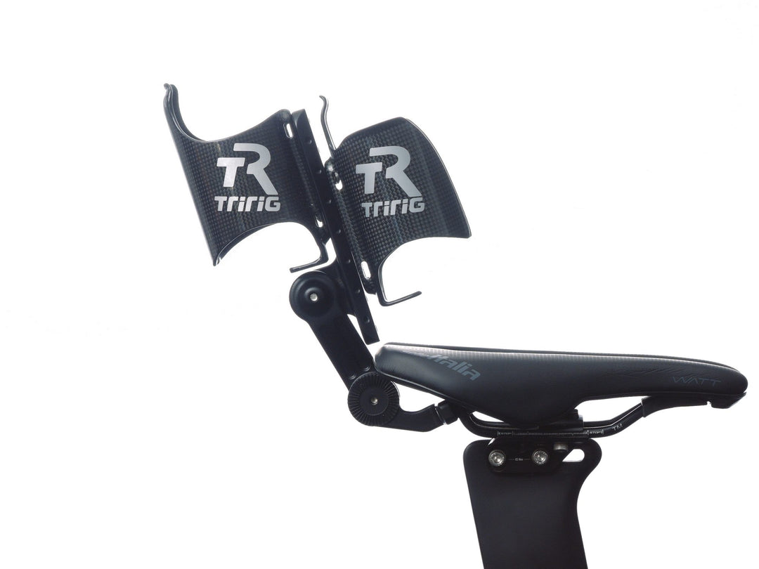 Beta System with two cages angled upward behind the saddle
