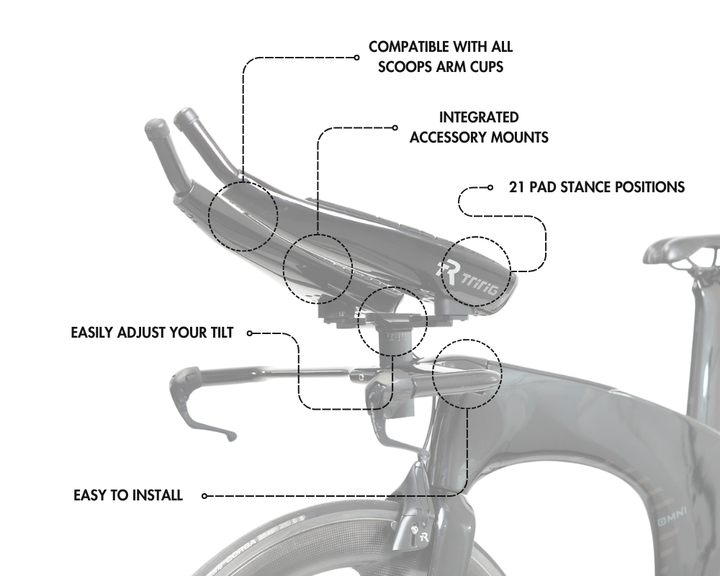 Sistema combinado de guidão/mesa Alpha One Carbon Aero