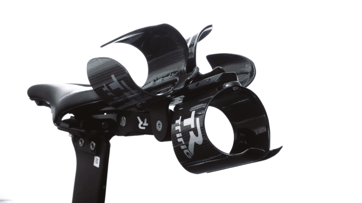 Close-up of the Beta System with Kappa cages, rotating view behind the saddle
