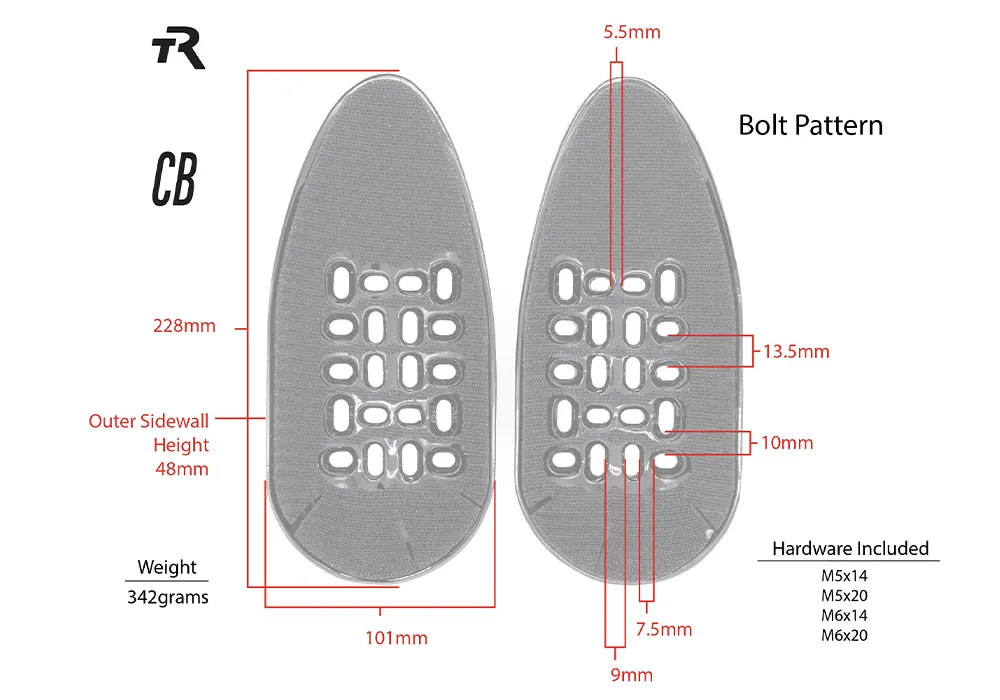 Closed Back Carbon Arm Cups