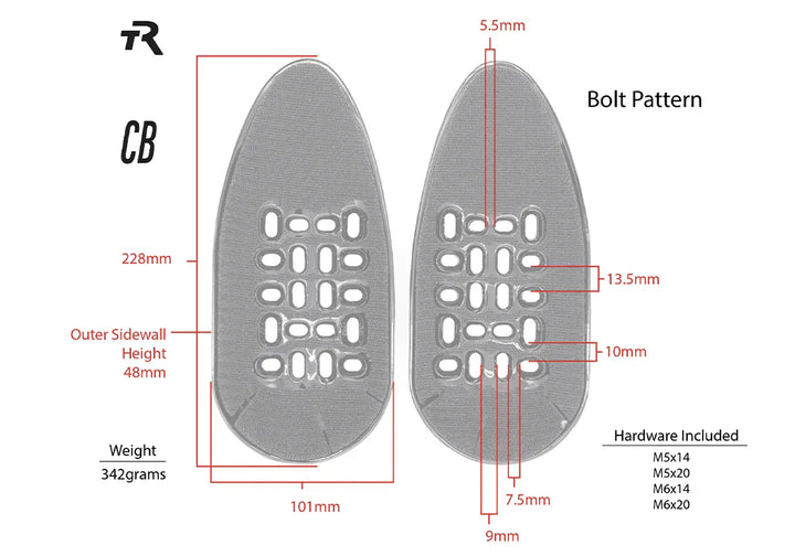 Closed Back Carbon Arm Cups