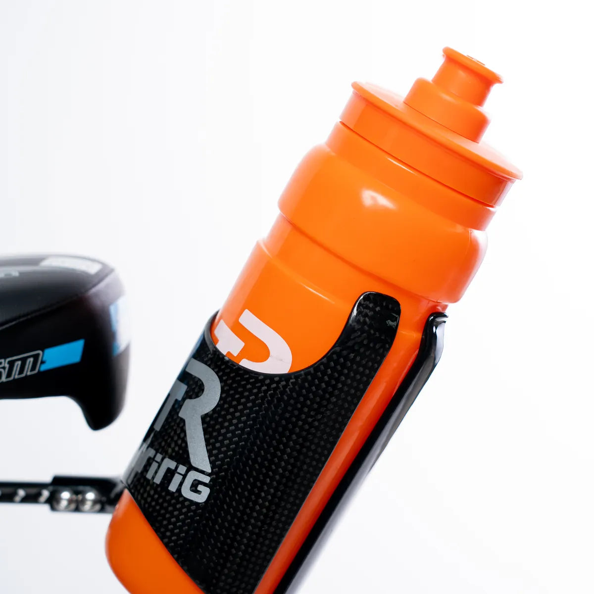 Orange TR Water Bottle in a Kappa Carbon Cage